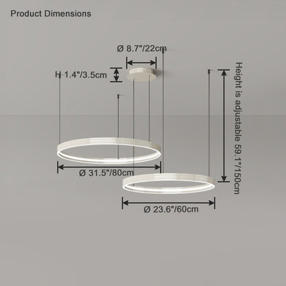 WOMO Circular Led Chandelier-WM2296