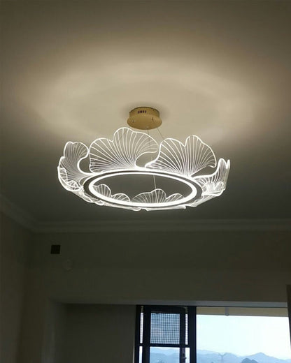 WOMO  Acrylic Ginkgo Leaf Chandelier - WM2000