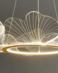 WOMO  Acrylic Ginkgo Leaf Chandelier-WM2000