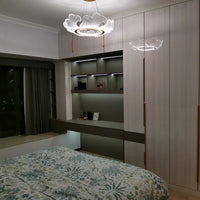 WOMO  Acrylic Ginkgo Leaf Chandelier-WM2000
