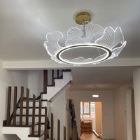 WOMO  Acrylic Ginkgo Leaf Chandelier-WM2000
