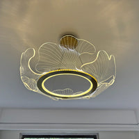WOMO  Acrylic Ginkgo Leaf Chandelier-WM2000