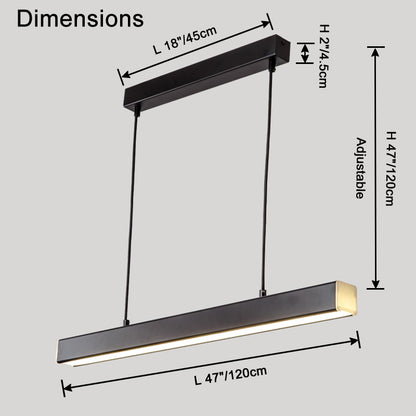 WOMO Wireless Linear Pendant Light for Kitchen-WM2002