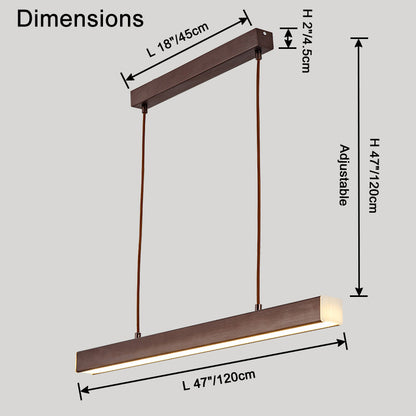 WOMO Wireless Linear Pendant Light for Kitchen-WM2002