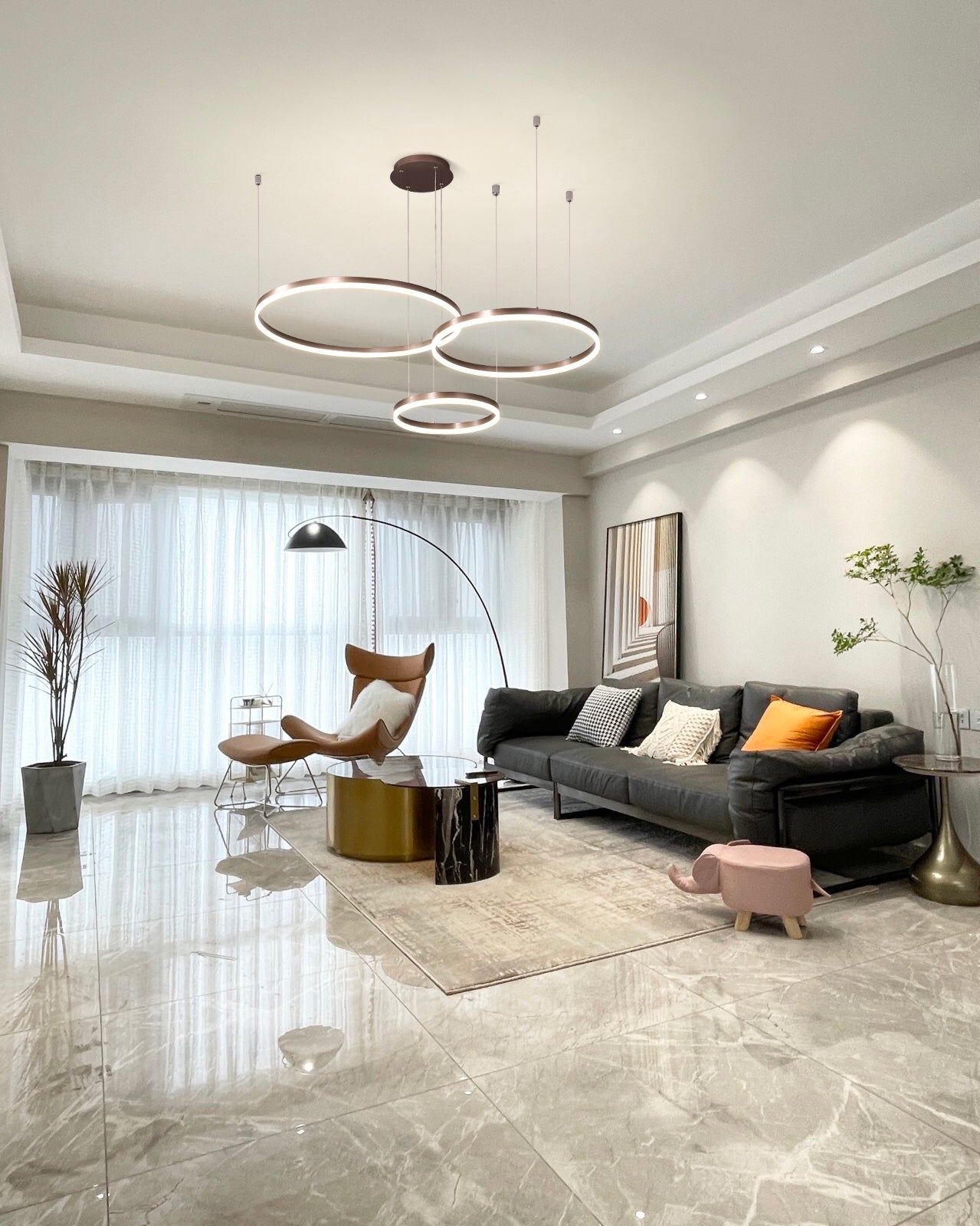 WOMO Multi LED Ring Chandelier-WM2003