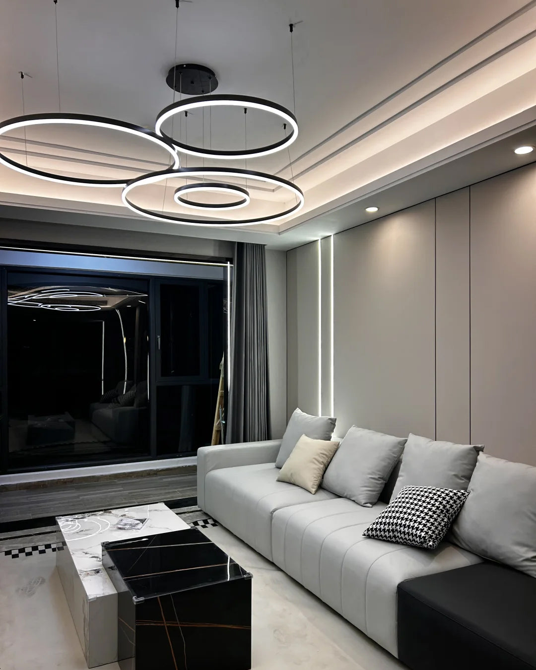 WOMO Multi LED Ring Chandelier-WM2003