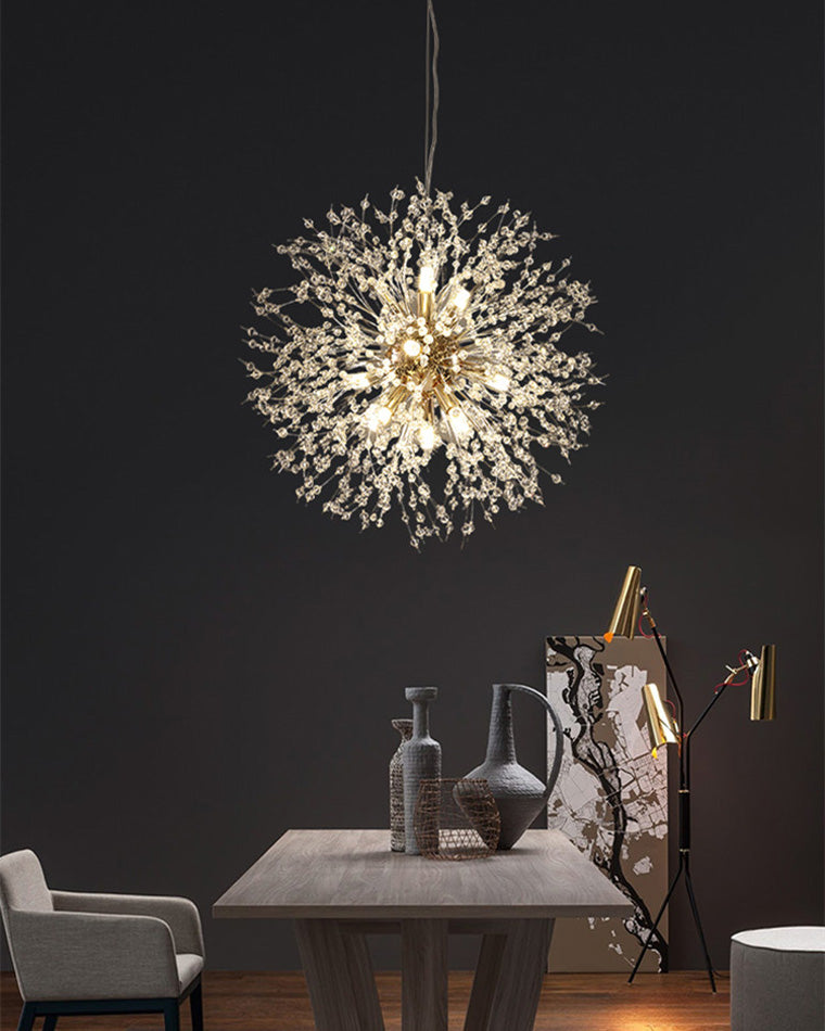 WOMO Dandelion Globe Crystal Chandelier-WM2004