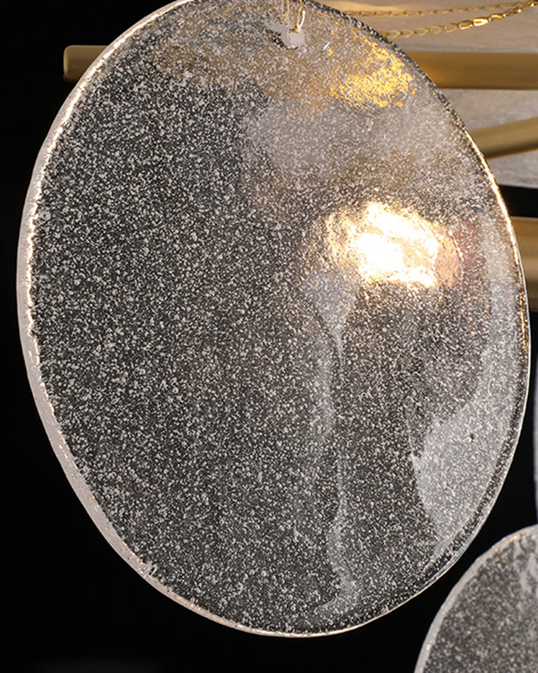 WOMO Tiered Textured Glass Cloud Chandelier-WM2005