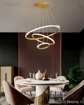 WOMO Tiered Led Ring Chandelier-WM2006
