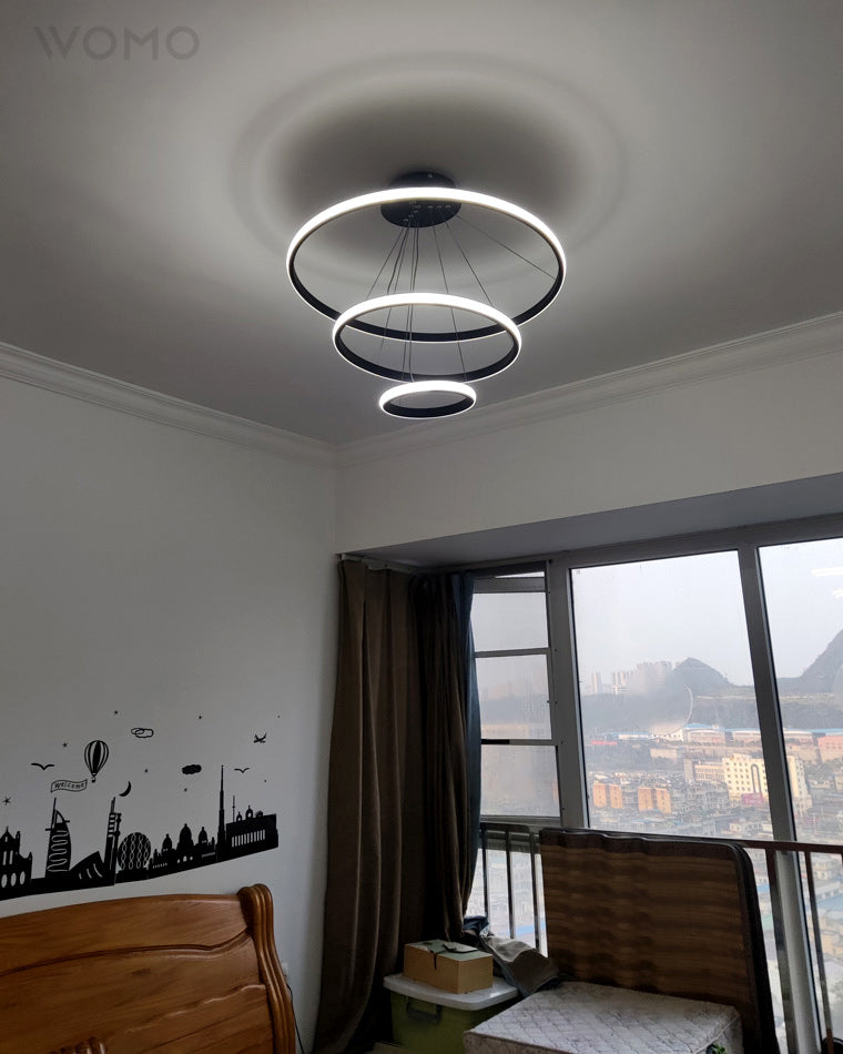 WOMO Tiered Led Ring Chandelier-WM2006