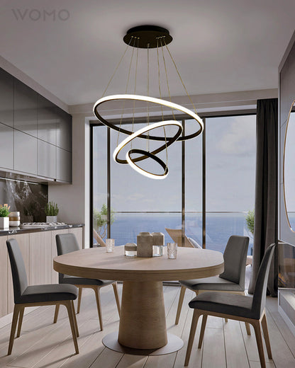 WOMO Tiered Led Ring Chandelier-WM2006