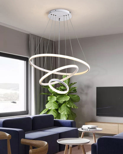 WOMO Tiered Led Ring Chandelier-WM2006