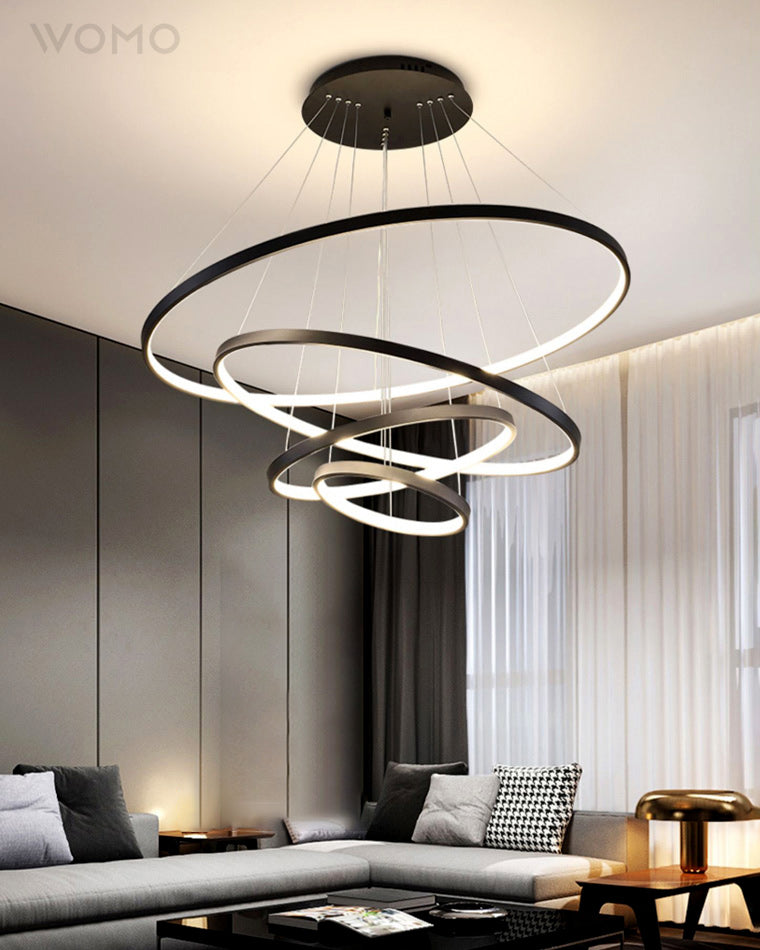 WOMO Tiered Led Ring Chandelier-WM2006