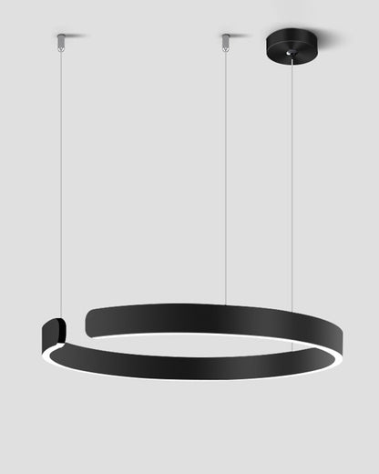 WOMO Black/Gold Ring Led Chandelier-WM2009