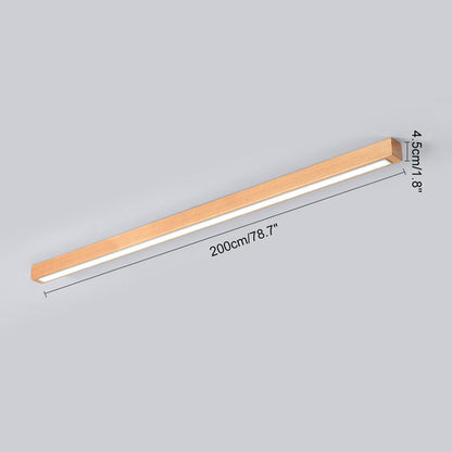 WOMO Long Linear Wood Ceiling Light-WM1012