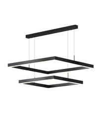 WOMO Tiered Black Square Chandelier-WM2016