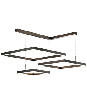 WOMO Tiered Black Square Chandelier-WM2016