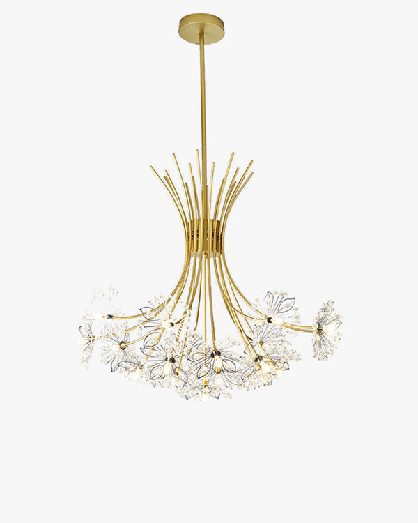 WOMO Gypsophila Bouquet Crystal Flower Chandelier-WM2077