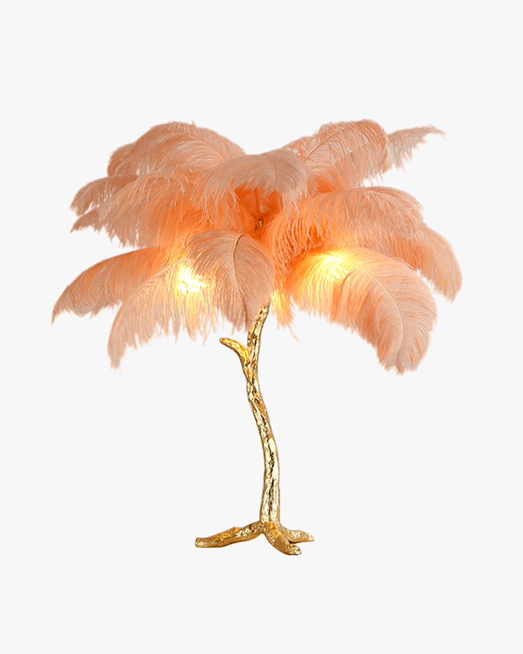 WOMO Feather Palm Tree Table Lamp-WM8016