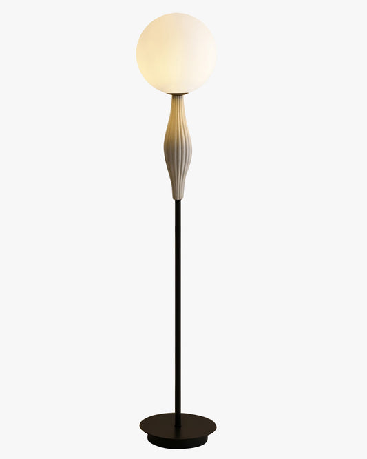 WOMO Glass Globe Floor Lamp-WM7024