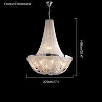 WOMO Tassel Silver Empire Chandelier-WM2096