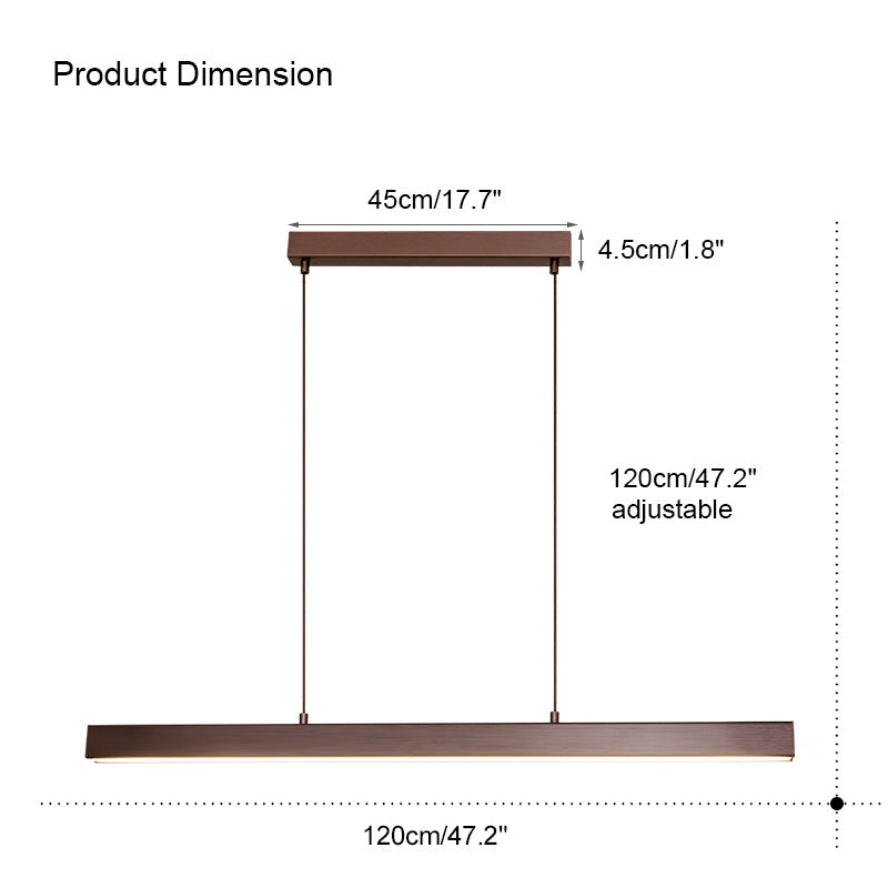 WOMO Wireless Linear Pendant Light for Kitchen-WM2002