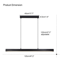 WOMO Minimalist Linear Kitchen Pendant Light-WM2002