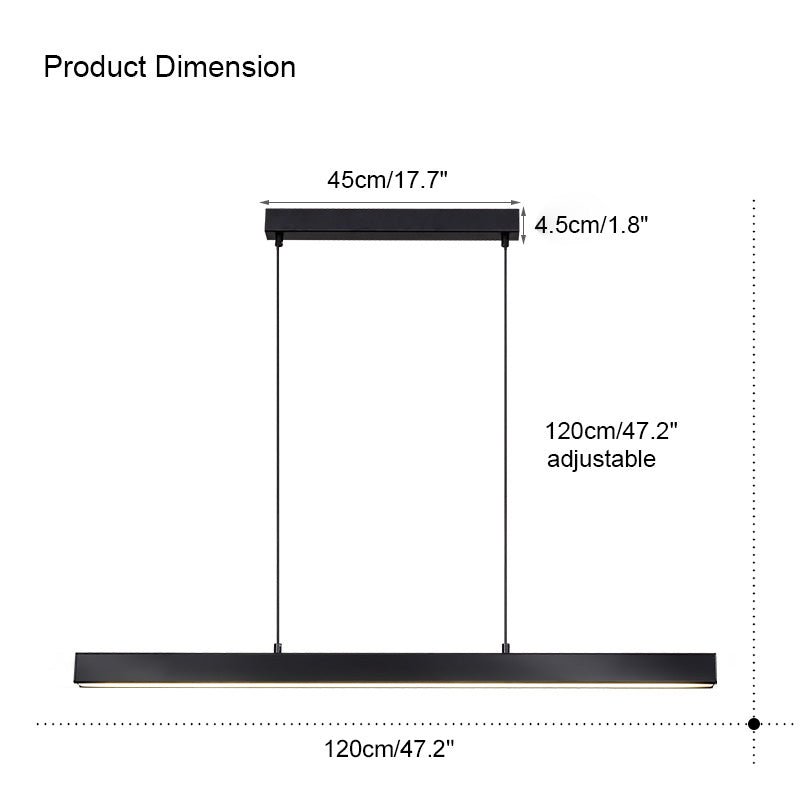 WOMO Wireless Linear Pendant Light for Kitchen-WM2002