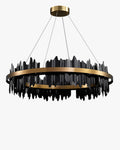 WOMO Iceberg Round Black Gold Chandelier-WM2183