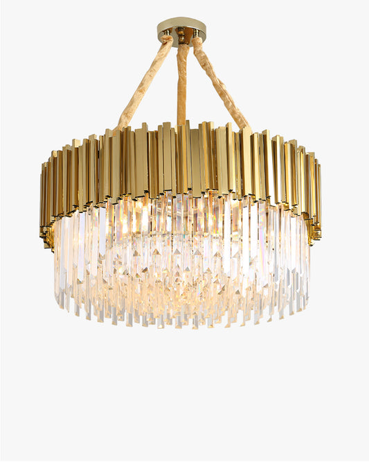 WOMO  Prism Crystal Tiered Chandelier-WM2185