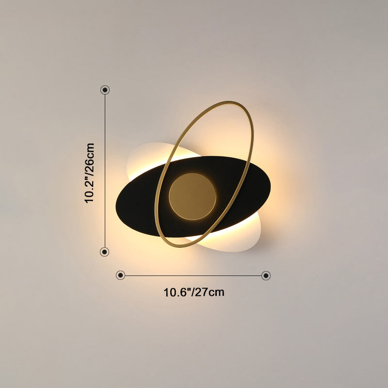 WOMO Frosted Glass Oval Accent Wall Sconce-WM6064