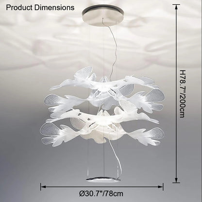 WOMO Leaf Uplight Chandelier-WM2289