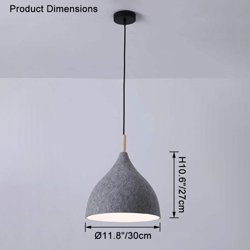 WOMO Cone Felt Pendant Light-WM2483