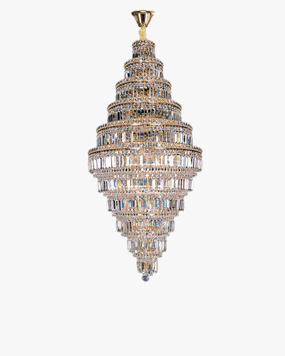 WOMO Large Tiered Crystal Chandelier-WM2389