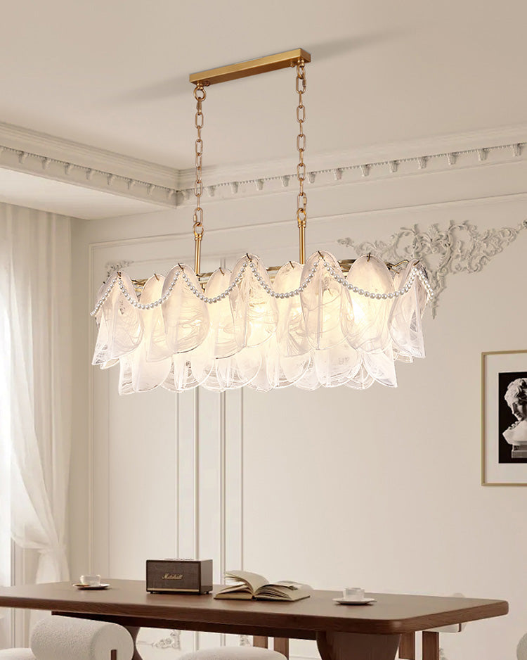 WOMO Tiered Glass Chandelier-WM2376