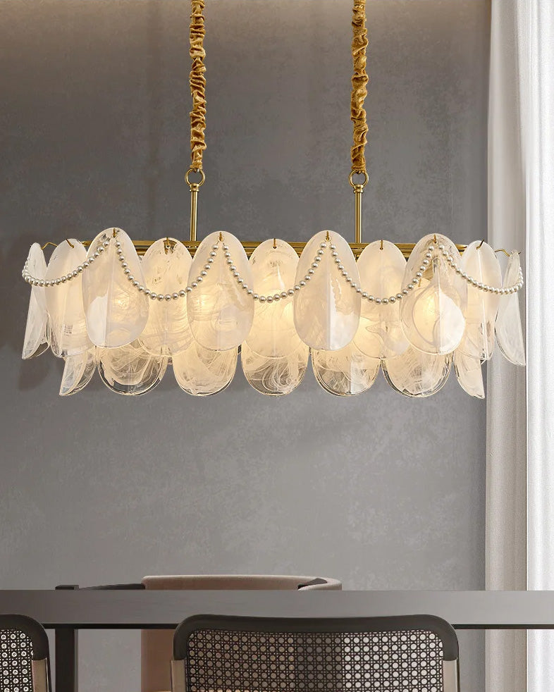 WOMO French Linear Glass Chandelier-WM2366