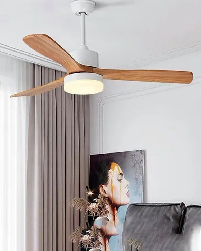 WOMO Mid Century Modern Ceiling Fan Lamp-WM5118