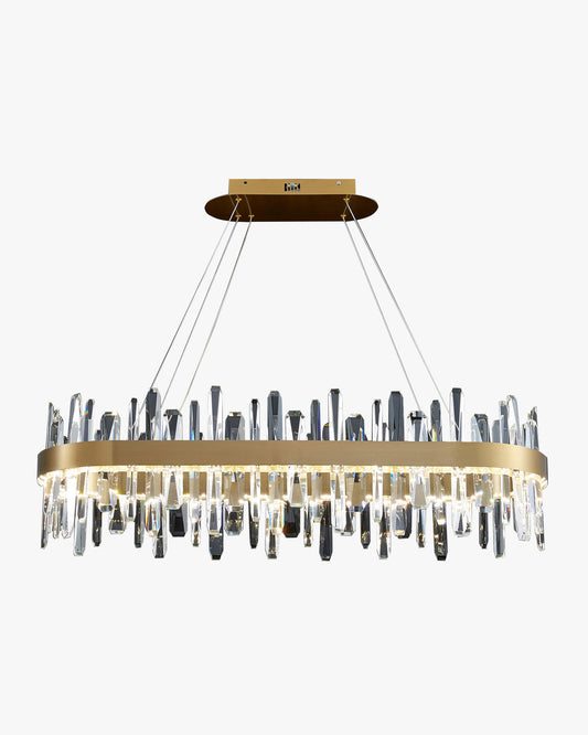 WOMO Long Oval Crystal Chandelier-WM2485c