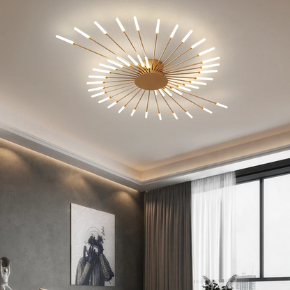 WOMO Firework Starburst Flush Mount Ceiling Light-WM1000