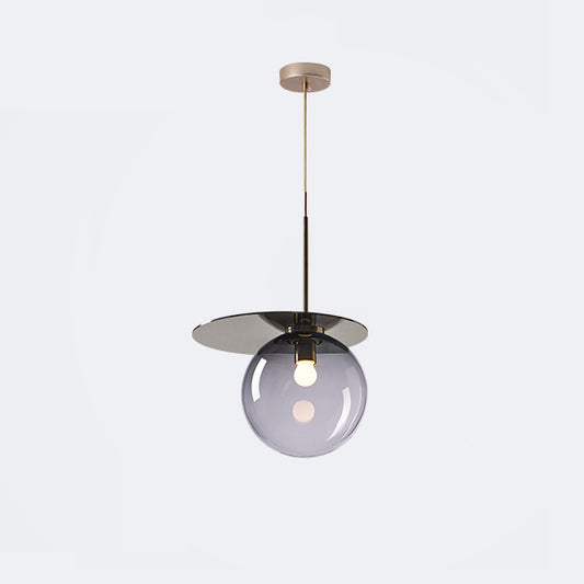 WOMO Colored Glass Globe Pendant Light-WM2573