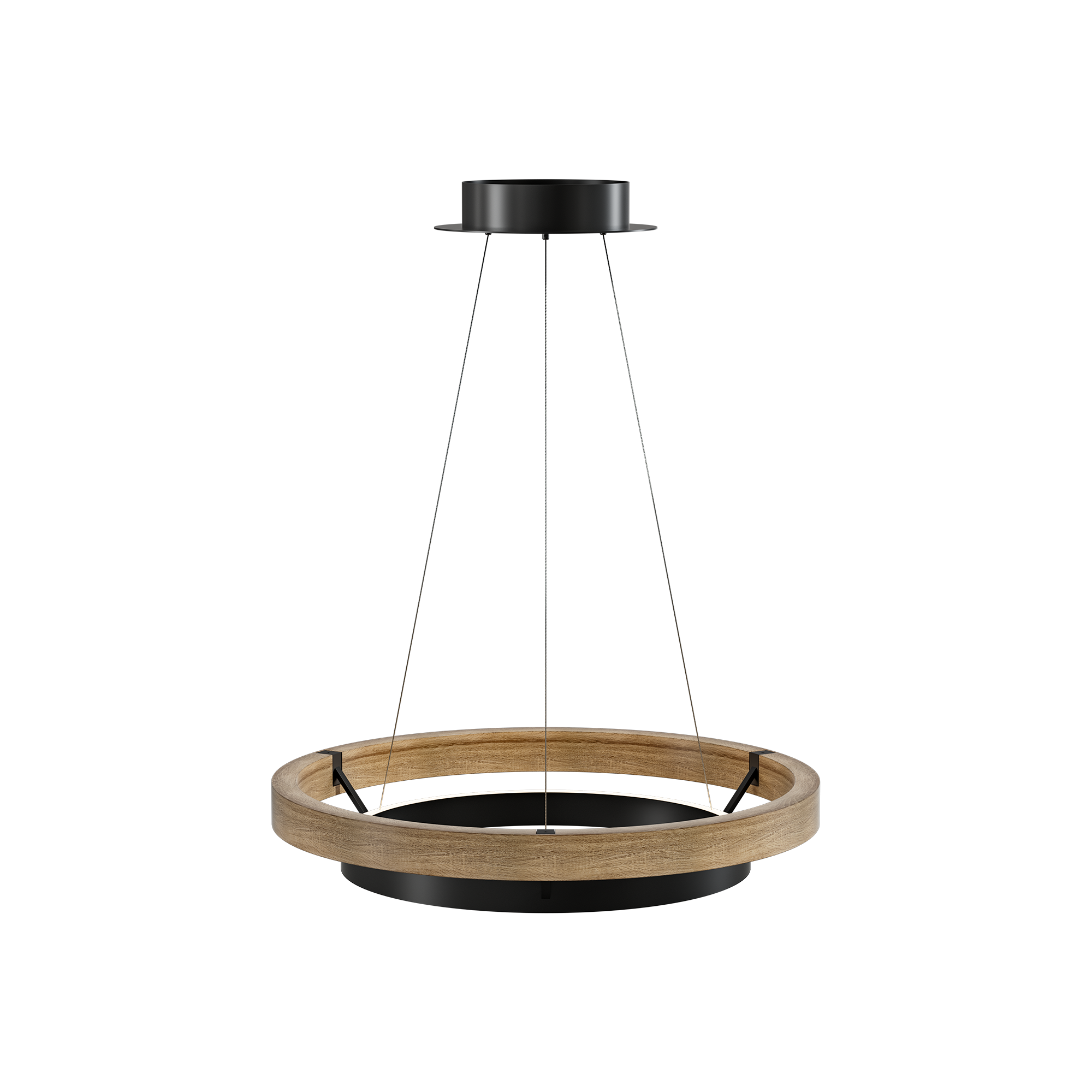 WOMO Circular Wood Led Chandelier-WM2492