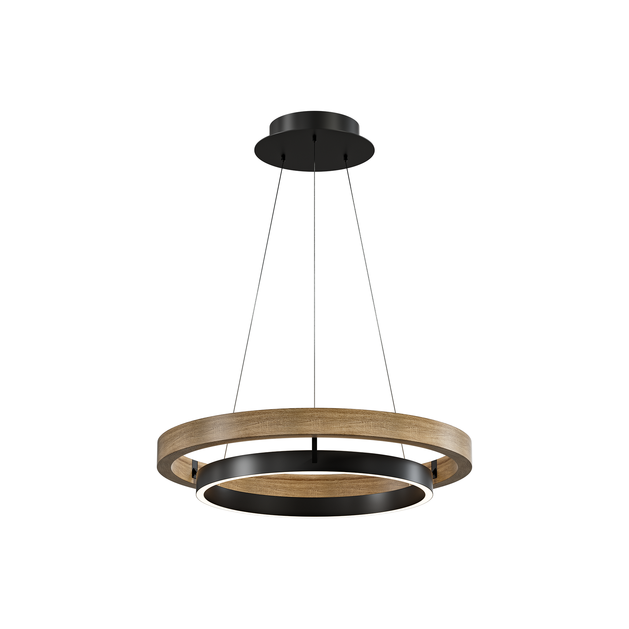 WOMO Circular Wood Led Chandelier-WM2492