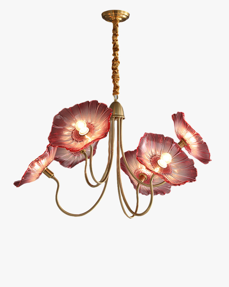 WOMO Lotus Flower Arm Chandelier-WM2025