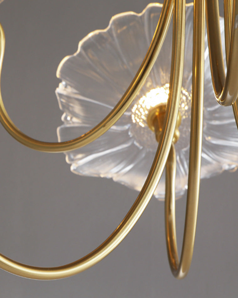 WOMO Lotus Flower Arm Chandelier-WM2025