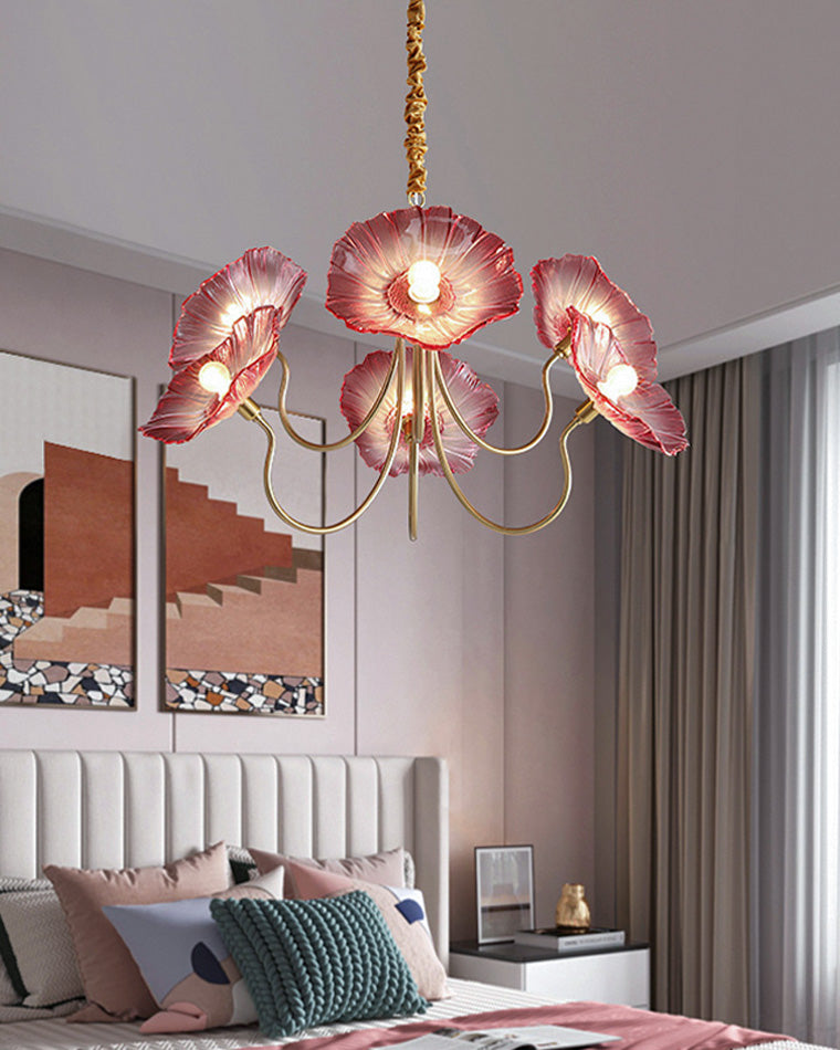 WOMO Lotus Flower Arm Chandelier-WM2025