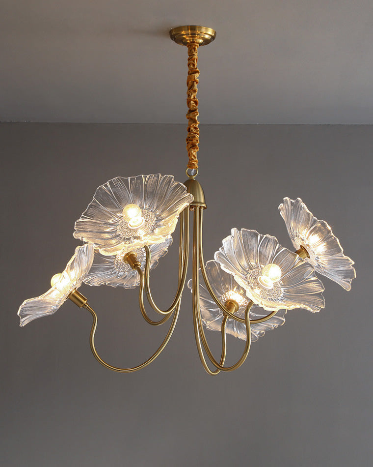 WOMO Lotus Flower Arm Chandelier-WM2025