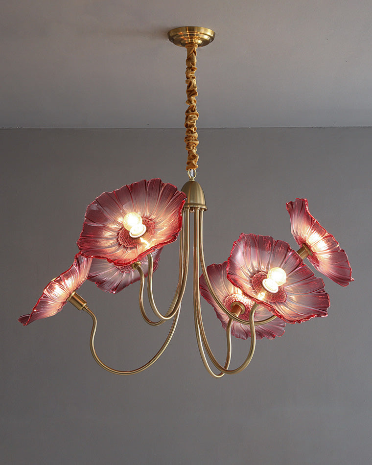 WOMO Lotus Flower Arm Chandelier-WM2025