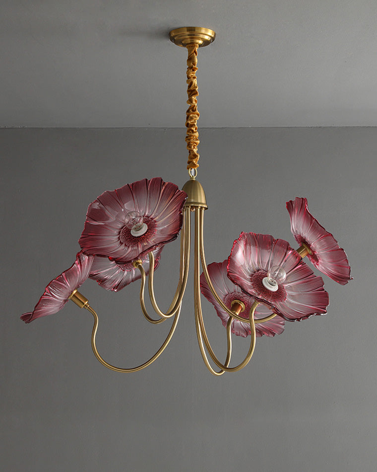 WOMO Lotus Flower Arm Chandelier-WM2025