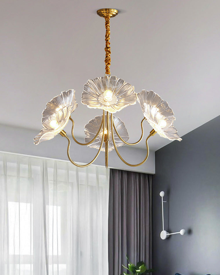 WOMO Lotus Flower Arm Chandelier-WM2025