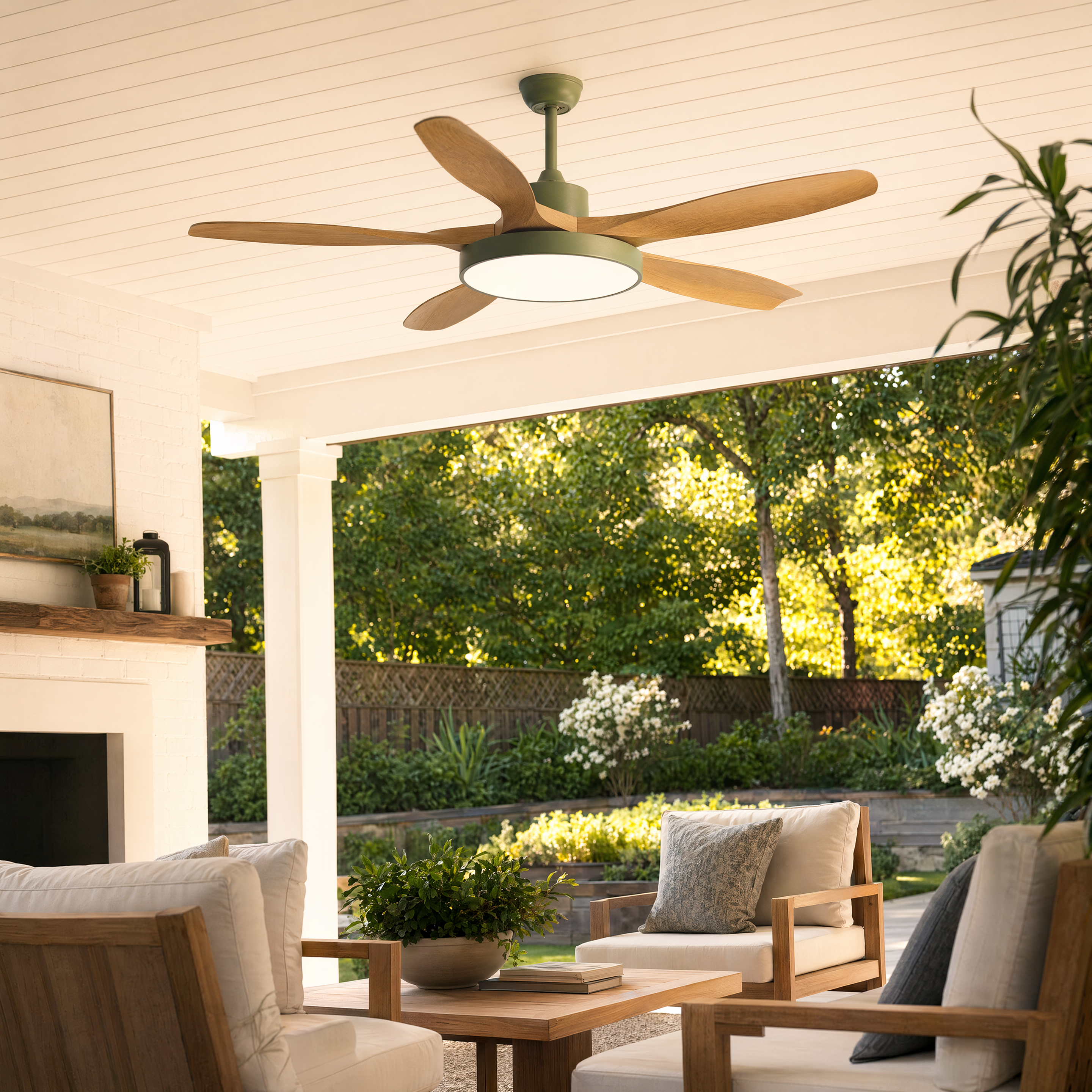 WOMO Scandi Reversible Ceiling Fan with Light-WM5002